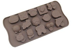 On The Journey - Lovely Cartoon Father Christmas Lollipop Umbrella Muffin Sweet Candy Jelly Ice Silicone Mould...