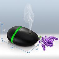 Essential Oil Diffuser Riverock, Aromatherapy Oil Spa Humidifier and Ultrasonic Mister, Perfect Decor Gift for... N13