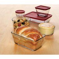 Anchor Hocking 16-Piece Kitchen Food Storage Set with Red Lids N2