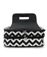 Chevron Print Casserole Carrier BLK