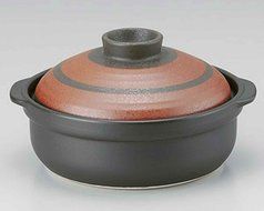 Yumeji for 4-5 persons 11.7inch Donabe Japanese Hot pot Black Ceramic Made in Japan