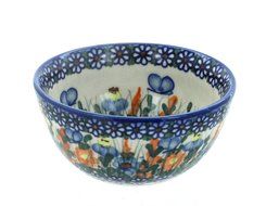 Polish Pottery Spring Butterfly Dessert Bowl