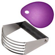 PNBB stainless steel Dough Blender With Silicone Bowl Scraper Set of 2 Random Color