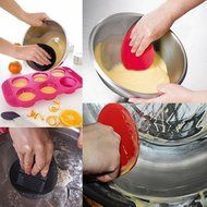 PNBB stainless steel Dough Blender With Silicone Bowl Scraper Set of 2 Random Color N7