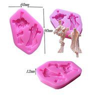 "Cross Liquid Silicone Mold Fondant Cake Mould Decorating Tool" shopping N5