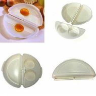 Teanfa Two Eggs Microwave Omelet Cooker Pan Microwavable Cooker Omelet Egg Steamer N2
