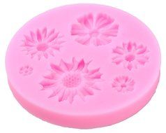 niceeshop(TM) 4 Cavity 3D Feather Shape Silicone Cake Mold Candy Jelly Fondant Making Mold Tools,Random Color N9