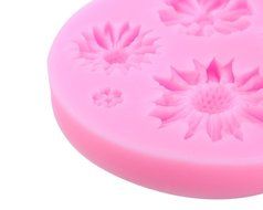 niceeshop(TM) 4 Cavity 3D Feather Shape Silicone Cake Mold Candy Jelly Fondant Making Mold Tools,Random Color N10
