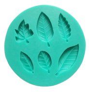 niceeshop(TM) 4 Cavity 3D Feather Shape Silicone Cake Mold Candy Jelly Fondant Making Mold Tools,Random Color N16