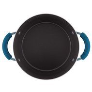 Rachael Ray&trade; Porcelain Nonstick 5.5 qt. Covered Casserole in Marine Blue | Durable Porcelain Enamel Exterior |... N2