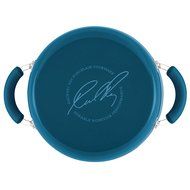 Rachael Ray&trade; Porcelain Nonstick 5.5 qt. Covered Casserole in Marine Blue | Durable Porcelain Enamel Exterior |... N3