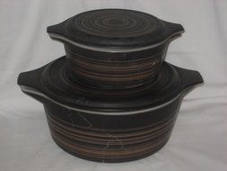 4 Piece Set - Vintage Pyrex Terra 1 1/2 Pint &amp; 2 1/2 Quart Casserole