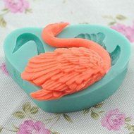 3D Silicone Mold Swan Fondant Mould For Candy Chocolate Cake