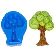 First Impression Molds B251 Cartoon Tree 2 Silicone Cake Decorating Mold, Large, Blue N2