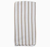 HIC 20- by 30-inch Khaki Stripe Casserole Kitchen Towel