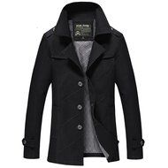 Yaheeda Men&#039;s Winter Casual Long Outdoor MD-Long Jacket Cotton Windbraker Coat N9