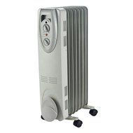1500-Watt Electric Oil-Filled Radiant Portable Heater - Grey