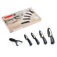 Ceramic Knife Set -5PCS Set, Heim Concept 4 Cutlery Kitchen Knives with Sheaths and Ceramic Peeler, with Gift...