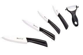 Ceramic Knife Set -5PCS Set, Heim Concept 4 Cutlery Kitchen Knives with Sheaths and Ceramic Peeler, with Gift... N3