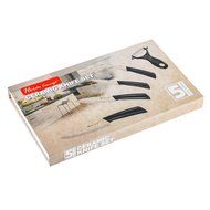 Ceramic Knife Set -5PCS Set, Heim Concept 4 Cutlery Kitchen Knives with Sheaths and Ceramic Peeler, with Gift... N4