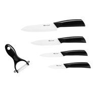Ceramic Knife Set -5PCS Set, Heim Concept 4 Cutlery Kitchen Knives with Sheaths and Ceramic Peeler, with Gift... N7