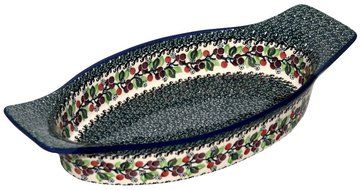 New Polish Pottery PREMIUM BAKER Boleslawiec CA Pattern 1415 Stoneware
