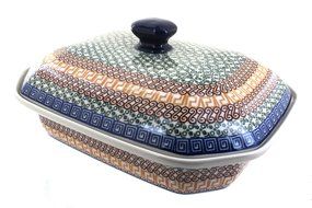 Polish Pottery Athena Large Covered Baking Dish
