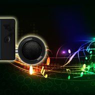 Alloet New Rechargeable X2 Upright Type 3.5mm General MINI Mobile Phone Small Speakers (Black) N3