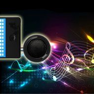 Alloet New Rechargeable X2 Upright Type 3.5mm General MINI Mobile Phone Small Speakers (Black) N4