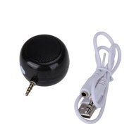 Alloet New Rechargeable X2 Upright Type 3.5mm General MINI Mobile Phone Small Speakers (Black) N6