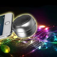 Alloet New Rechargeable X2 Upright Type 3.5mm General MINI Mobile Phone Small Speakers (Black) N11