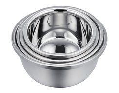 TeamFar Commercial Nesting Mixing Baking Bowl Set, Stainless Steel, Solid and Durable, Mirror &amp; Brushed Finish...