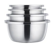 TeamFar Commercial Nesting Mixing Baking Bowl Set, Stainless Steel, Solid and Durable, Mirror &amp; Brushed Finish... N2