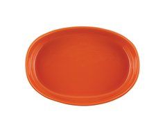 Rachael Ray 50607 Stoneware Bubble and Brown Oval Baker, 2-1/4 quart, Orange N4