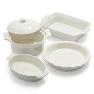 Sur La Table White Oven-to-Table 5-Piece Baker Set 5PC SET RED