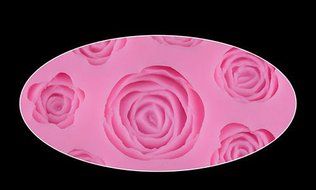 Lariy Lovely 9rose flowers Cake Mold DIY CookieMould Flexible Silicone Mold Chocolate N3