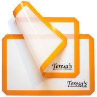 Teresa's Kitchen &ndash; Silicone Baking Mat - Nonstick &ndash; Baking Sheet for Oven or Toaster Oven &ndash; Cookie Sheets - Green... N2