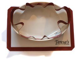 Teresa's Kitchen &ndash; Silicone Baking Mat - Nonstick &ndash; Baking Sheet for Oven or Toaster Oven &ndash; Cookie Sheets - Green... N9