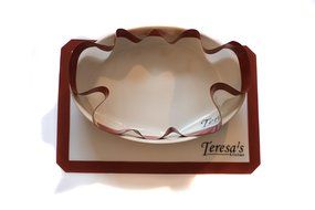 Teresa's Kitchen &ndash; Silicone Baking Mat - Nonstick &ndash; Baking Sheet for Oven or Toaster Oven &ndash; Cookie Sheets - Green... N12