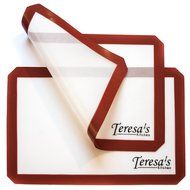 Teresa's Kitchen &ndash; Silicone Baking Mat - Nonstick &ndash; Baking Sheet for Oven or Toaster Oven &ndash; Cookie Sheets - Green... N13
