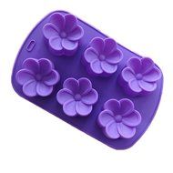 JLHua 6 Cavity Mini Flower Silicone Cake Mold Pan