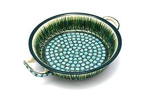 Polish Pottery Baker - Round with Handles - Medium - Unikat Signature - U803