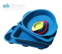 Silikitchen 8 Piece Silicone Bakeware Mold Set