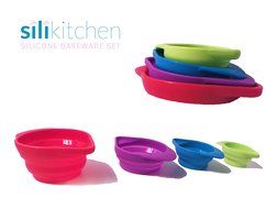 Silikitchen 8 Piece Silicone Bakeware Mold Set N6