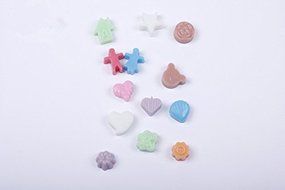Yunko Silicone Mold Tray 14-cavities Gingerbread Boy Girl Flowers Star Leaf Shell Heart Shape Chocolate Sugar... N3