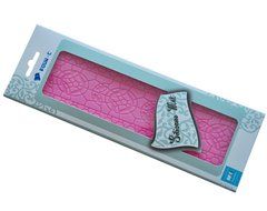 FOUR-C Silicone Baking Mat Embossed Lace Pad Cake Decorating Mold for Sugarcraft Color Pink N3