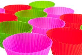 Premium Reusable Mini Silicone Baking Cups Cupcake Liners Muffin Cake Molds Sets 12 pack N6