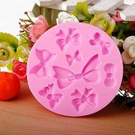 Silicone Bowknot Shapes Mold Soap Fondant Cake Decoration