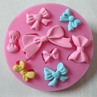 Silicone Bowknot Shapes Mold Soap Fondant Cake Decoration N2