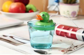 No.2 Warehouse Mini Portable New Style Duck Air Humidifier with USB Cable for Office Home-Yellow Duckling N10